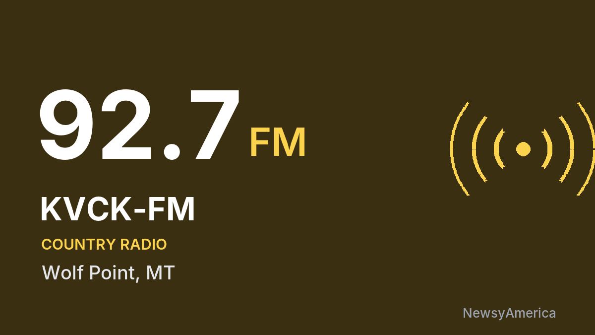 KVCK-FM 92.7 FM – Wolf Point