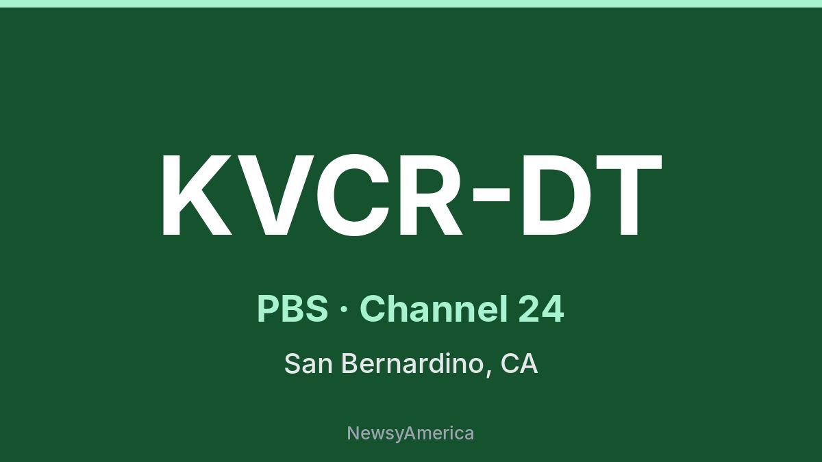 KVCR-DT – PBS 24 Los Angeles