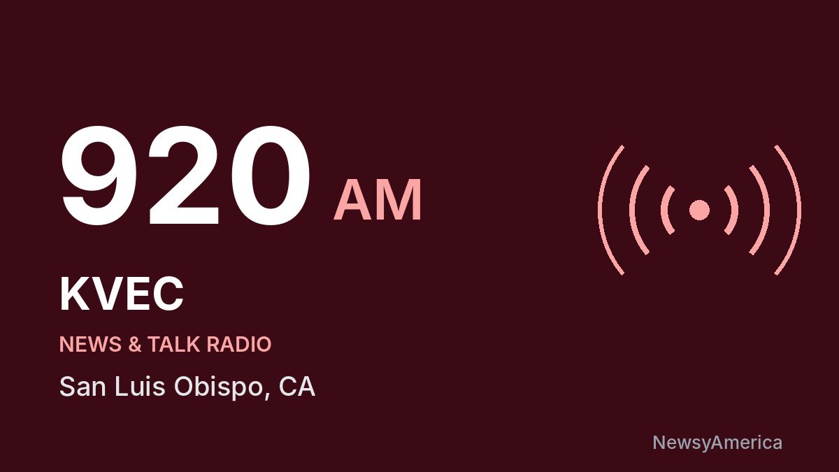 KVEC 920 AM – San Luis Obispo