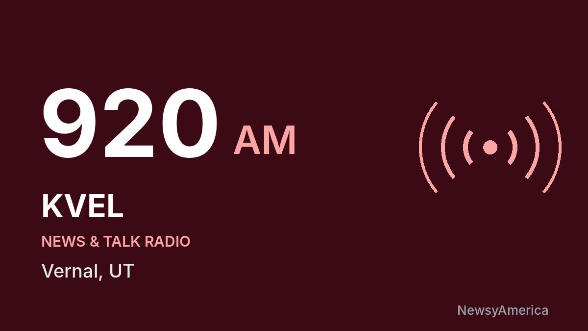 KVEL 920 AM – Vernal