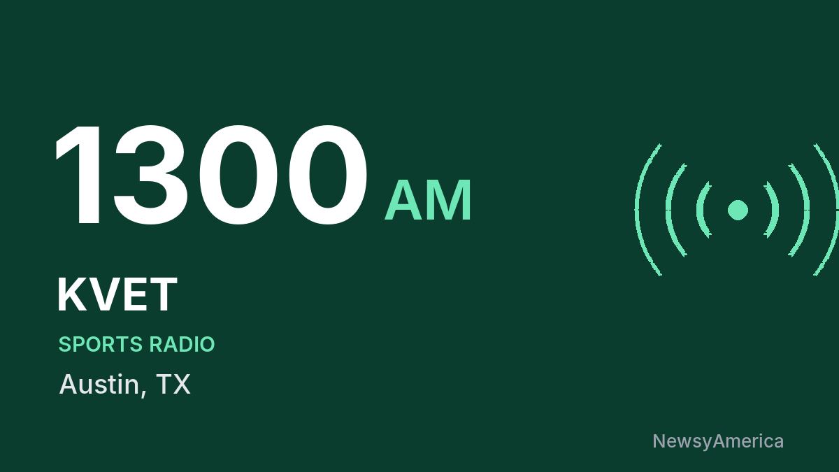 KVET 1300 AM – Austin