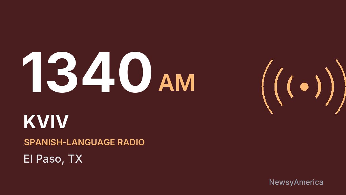 KVIV 1340 AM – El Paso