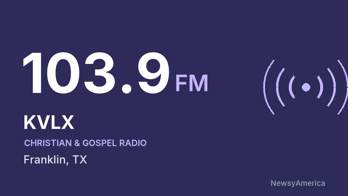 KVLX 103.9 FM – Franklin