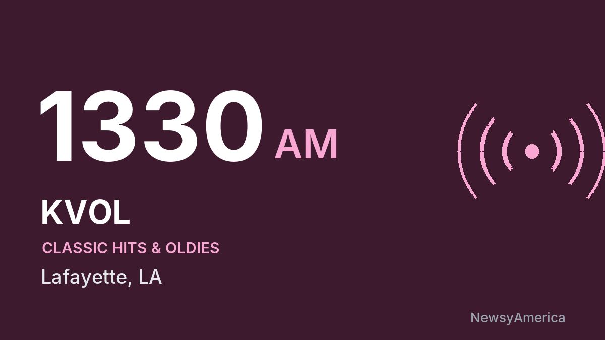 KVOL 1330 AM – Lafayette