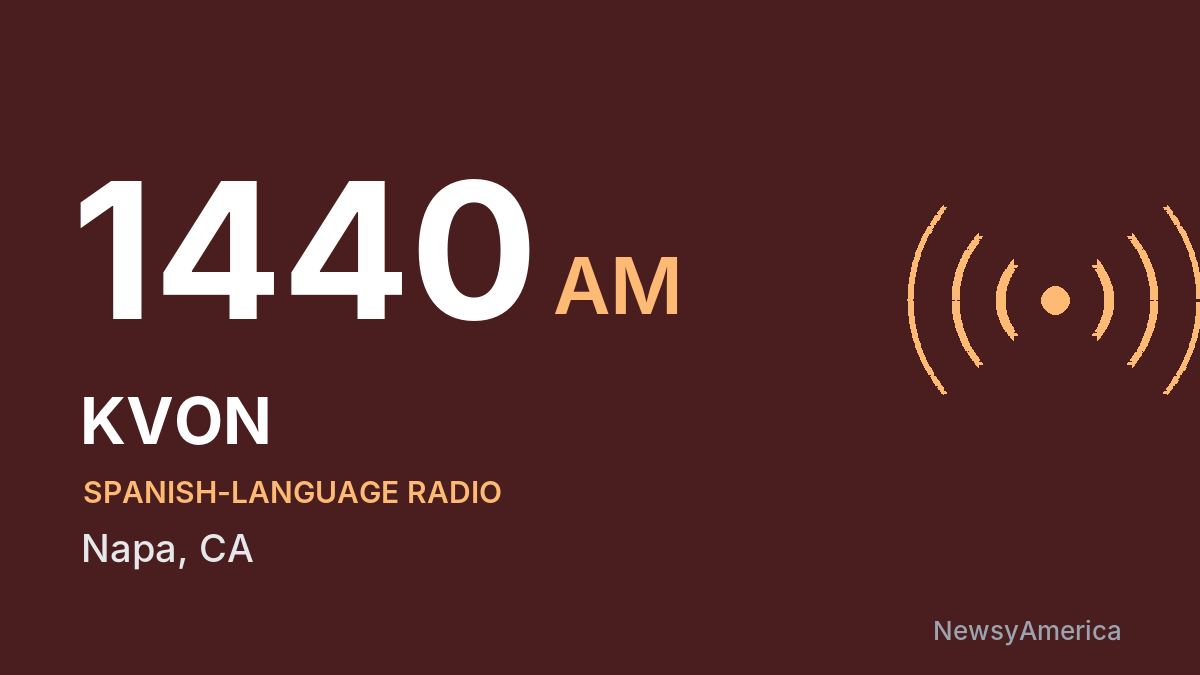 KVON 1440 AM – Napa