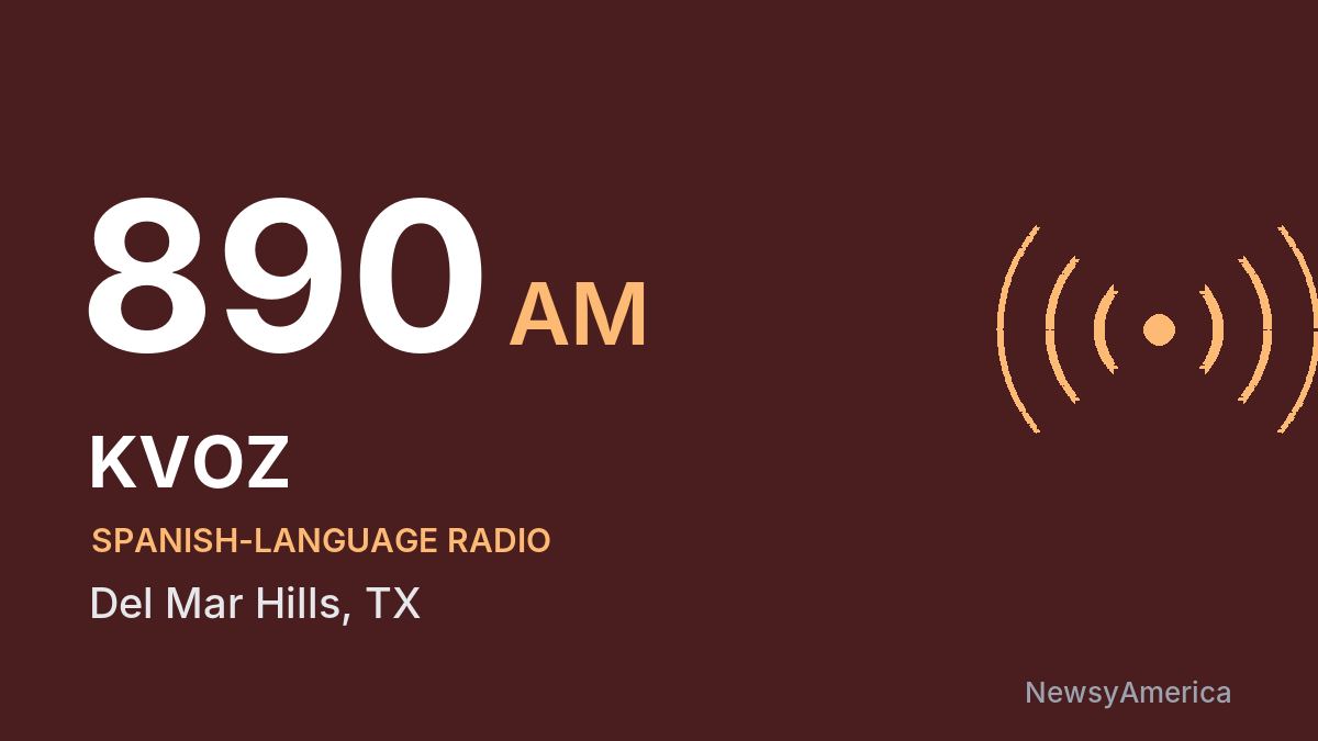 KVOZ 890 AM – Del Mar Hills