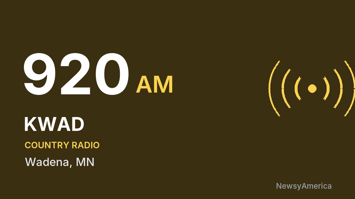 KWAD 920 AM – Wadena