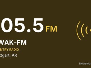 KWAK-FM 105.5 FM, Stuttgart, AR