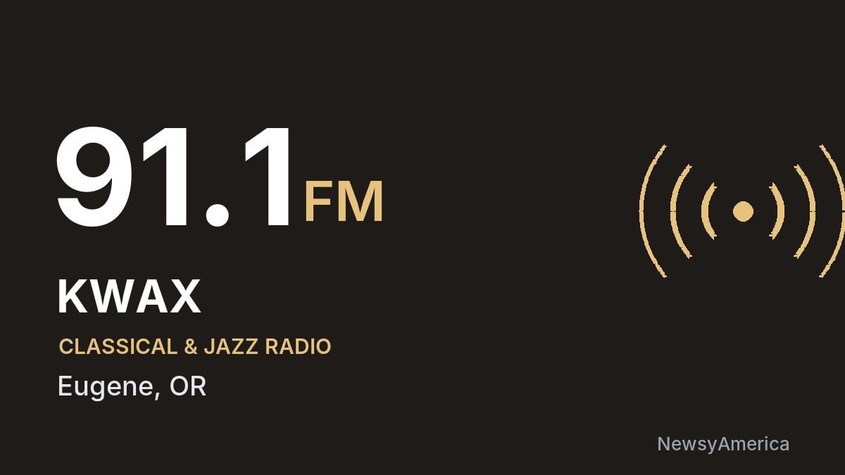 KWAX 91.1 FM – Eugene