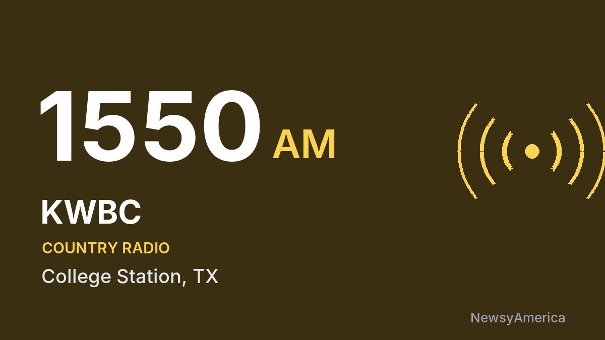 KWBC 1550 AM – College Station