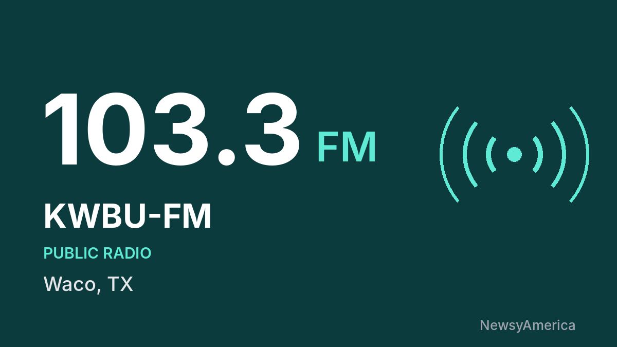 KWBU-FM 103.3 FM – Waco