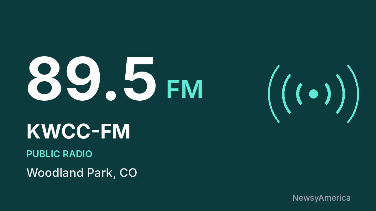 KWCC-FM 89.5 FM – Woodland Park