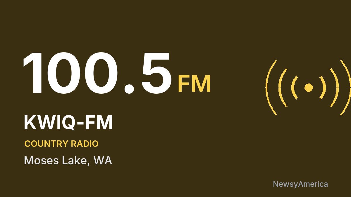 KWIQ-FM 100.5 FM – Moses Lake