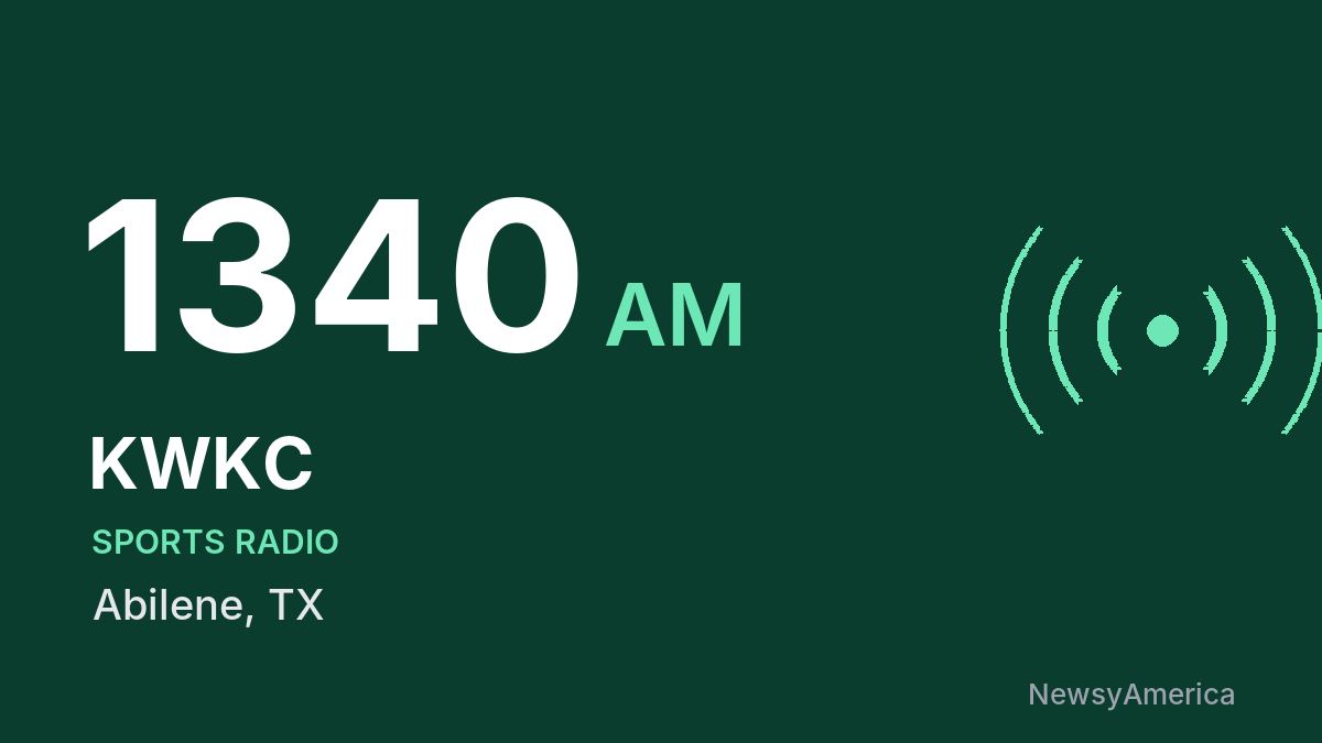 KWKC 1340 AM – Abilene