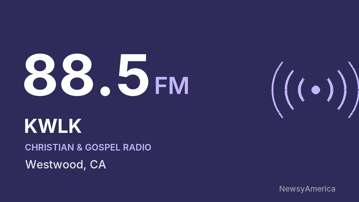 KWLK 88.5 FM – Westwood
