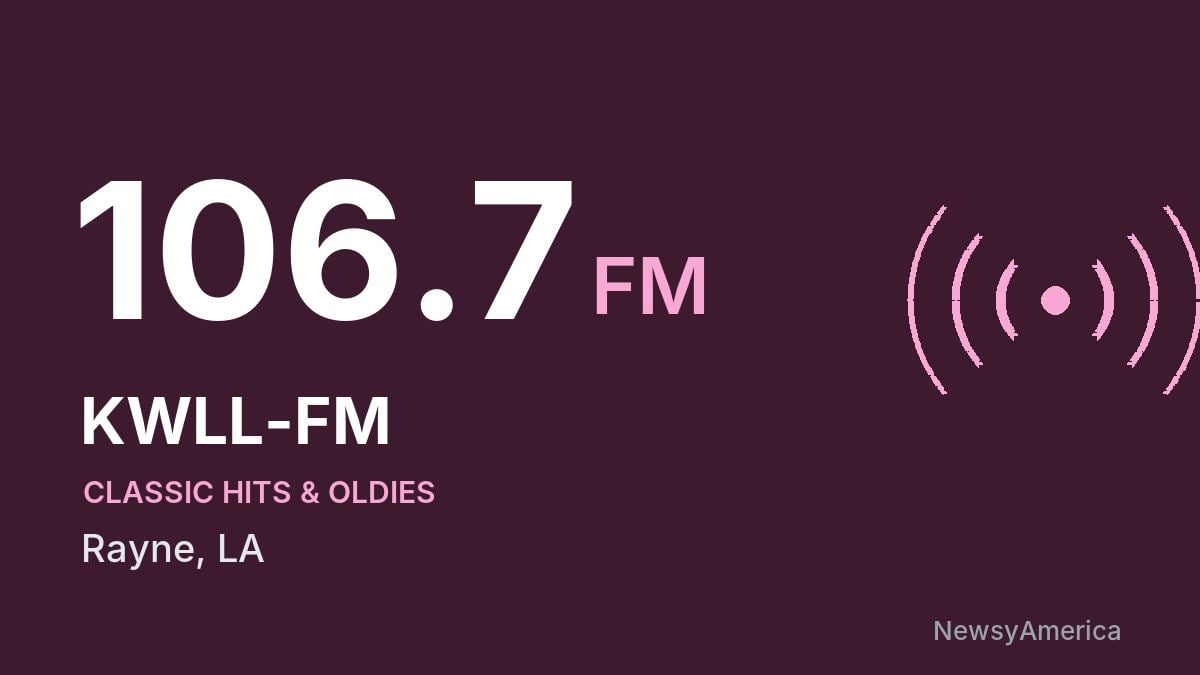 KWLL-FM 106.7 FM – Rayne