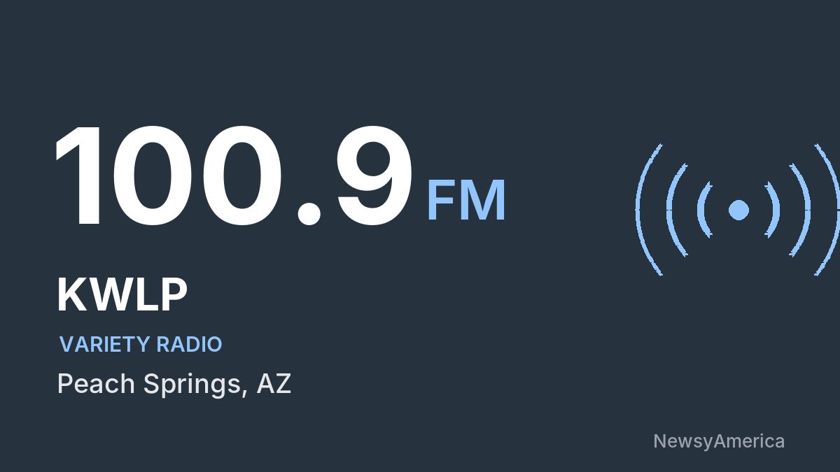 KWLP 100.9 FM – Peach Springs