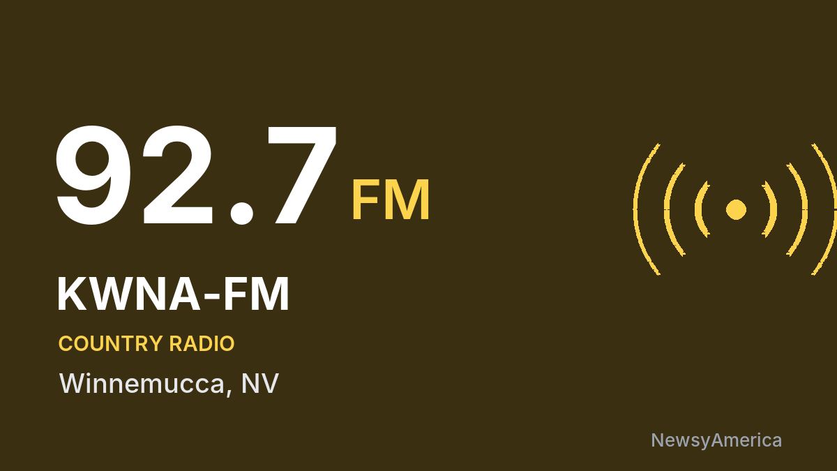 KWNA-FM 92.7 FM – Winnemucca