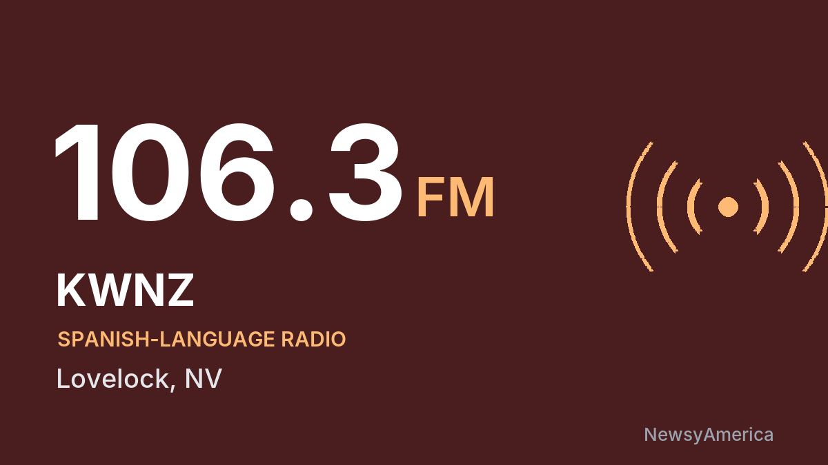 KWNZ 106.3 FM – Lovelock