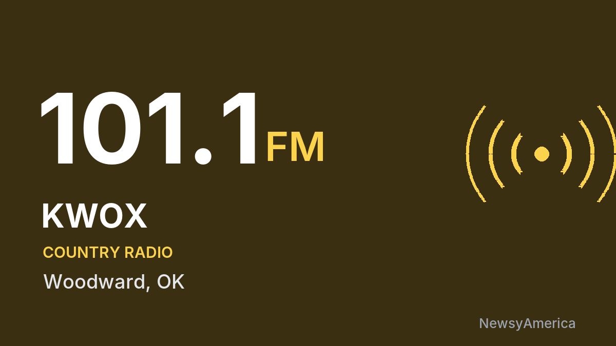 KWOX 101.1 FM – Woodward