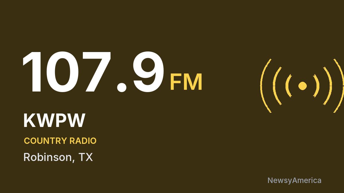 KWPW 107.9 FM – Robinson