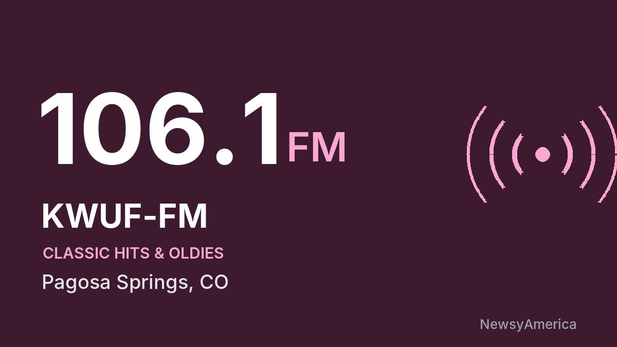 KWUF-FM 106.1 FM – Pagosa Springs