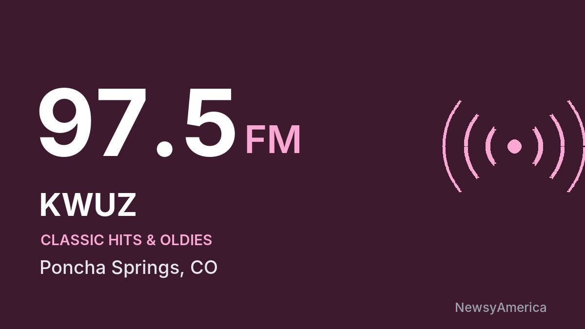 KWUZ 97.5 FM – Poncha Springs