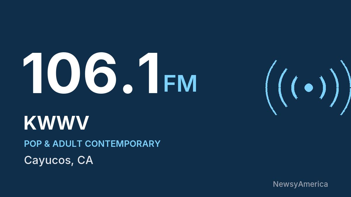 KWWV 106.1 FM – Cayucos