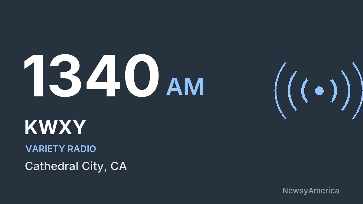 KWXY 1340 AM – Cathedral City