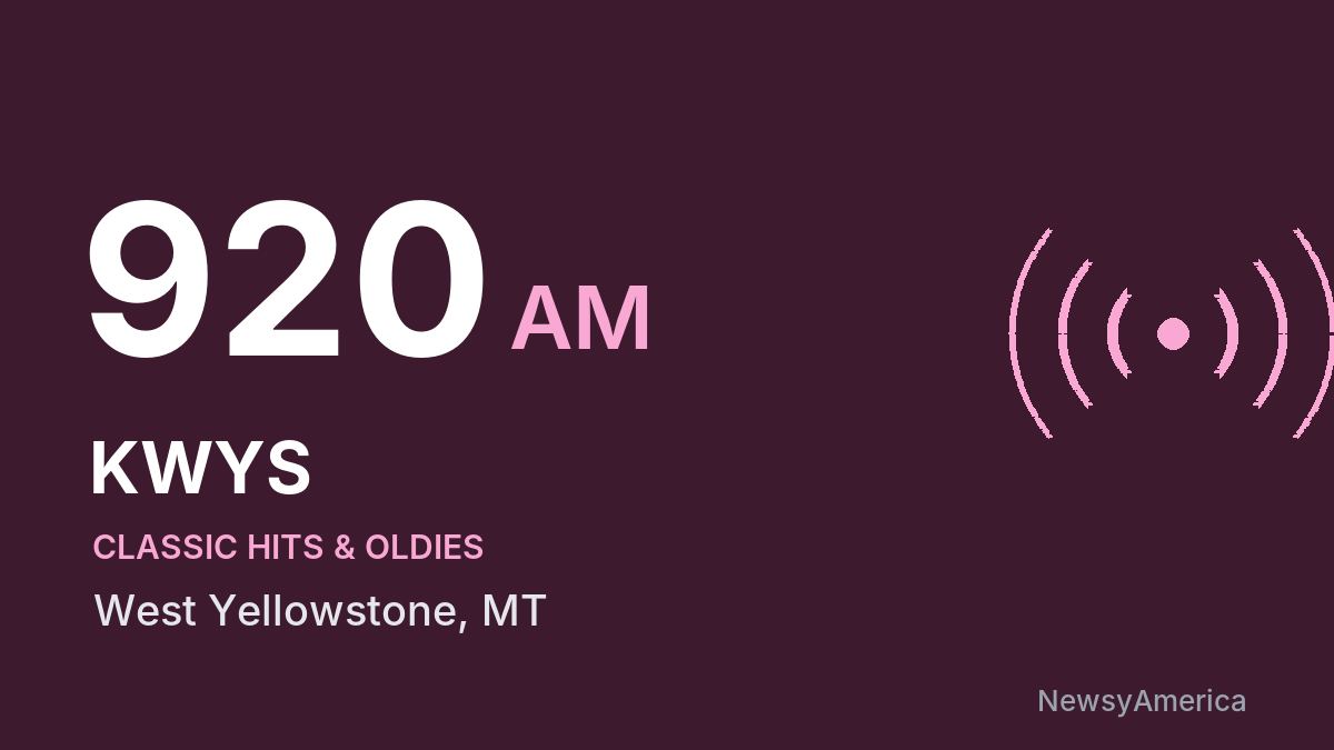 KWYS 920 AM – West Yellowstone