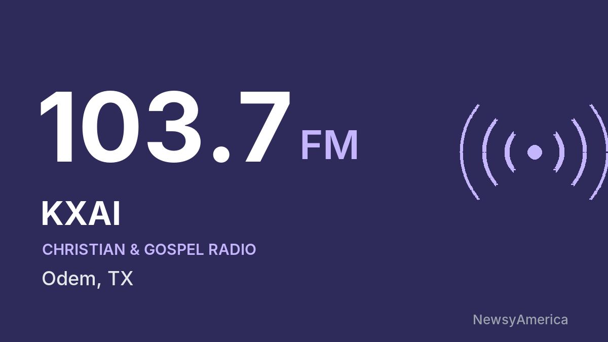 KXAI 103.7 FM – Odem