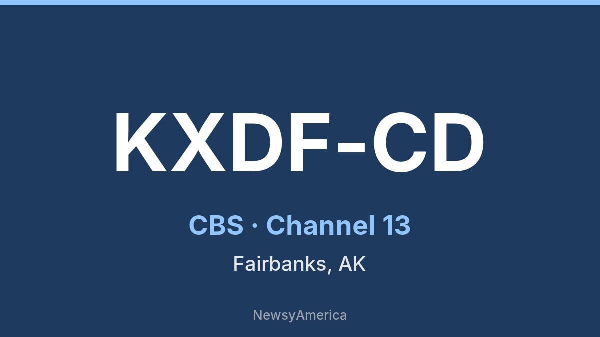 KXDF-CD – CBS 13 Fairbanks