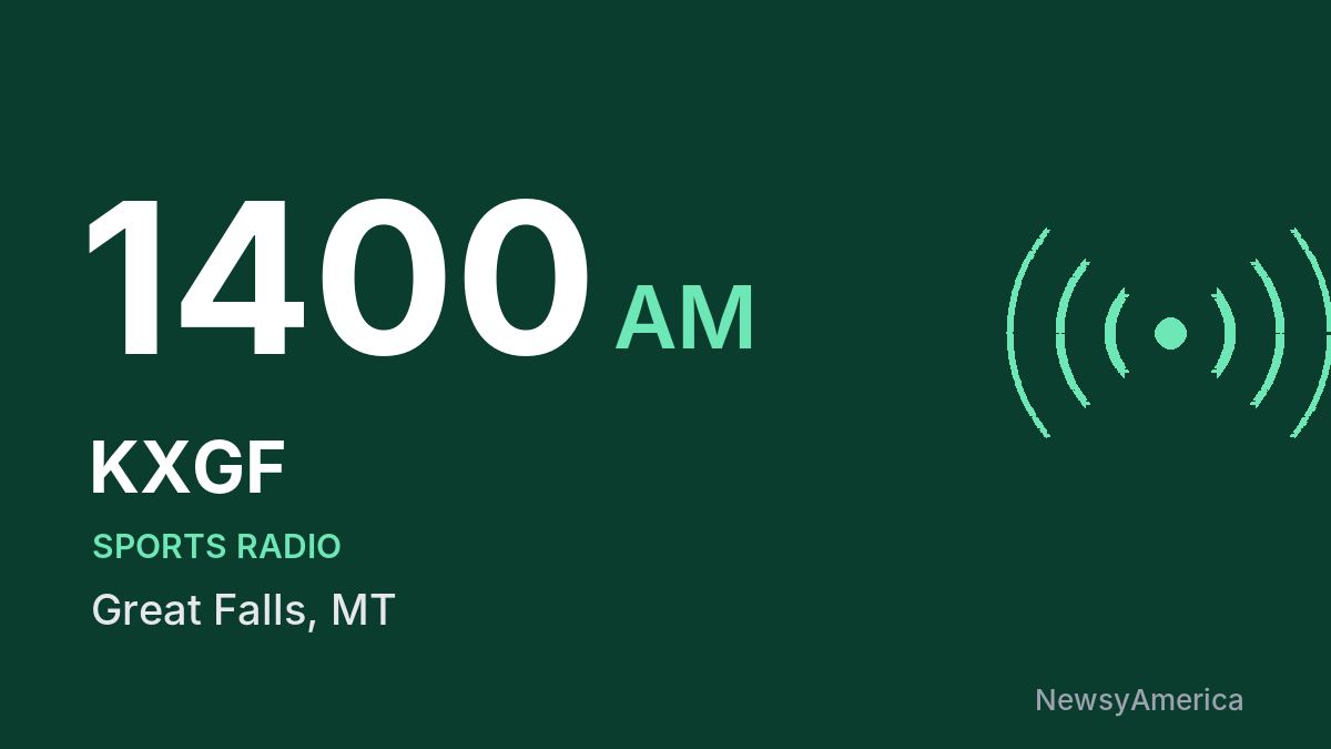 KXGF 1400 AM – Great Falls