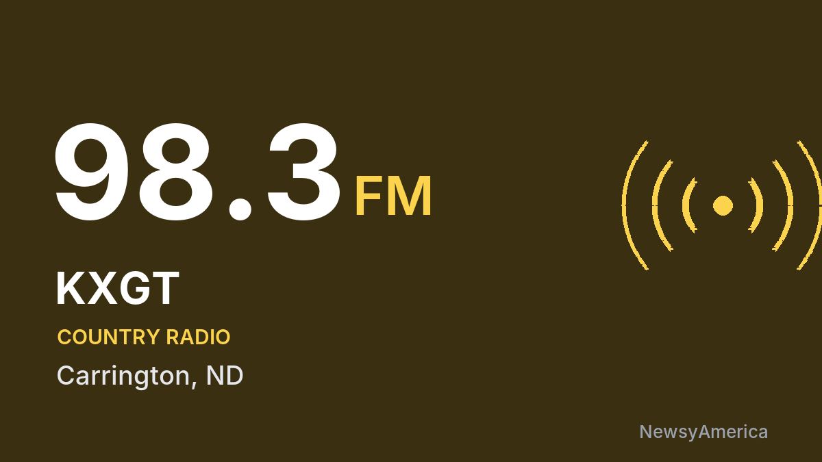 KXGT 98.3 FM – Carrington