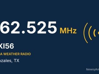 KXI56 NOAA Weather Radio 162.525 MHz, Gonzales, TX