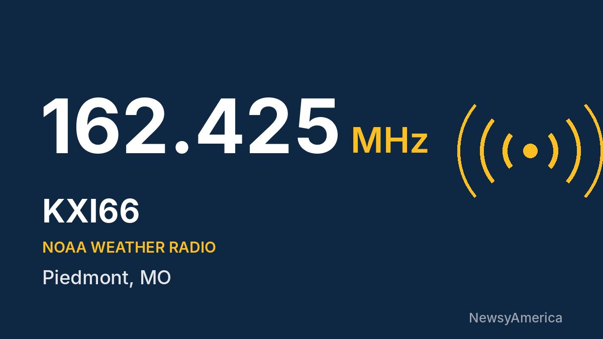 KXI66 NOAA Weather Radio 162.425 MHz – Piedmont, MO