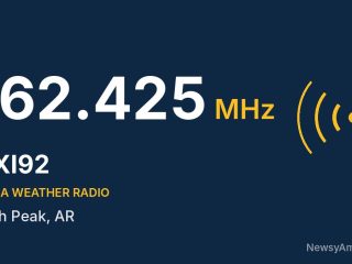 KXI92 NOAA Weather Radio 162.425 MHz, High Peak, AR