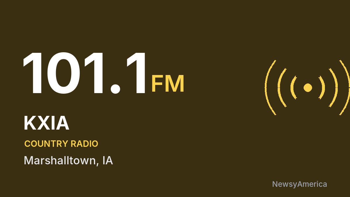KXIA 101.1 FM – Marshalltown