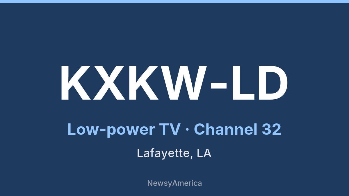 KXKW-LD – Channel 32 Lafayette