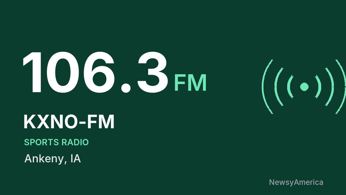 KXNO-FM 106.3 FM – Ankeny