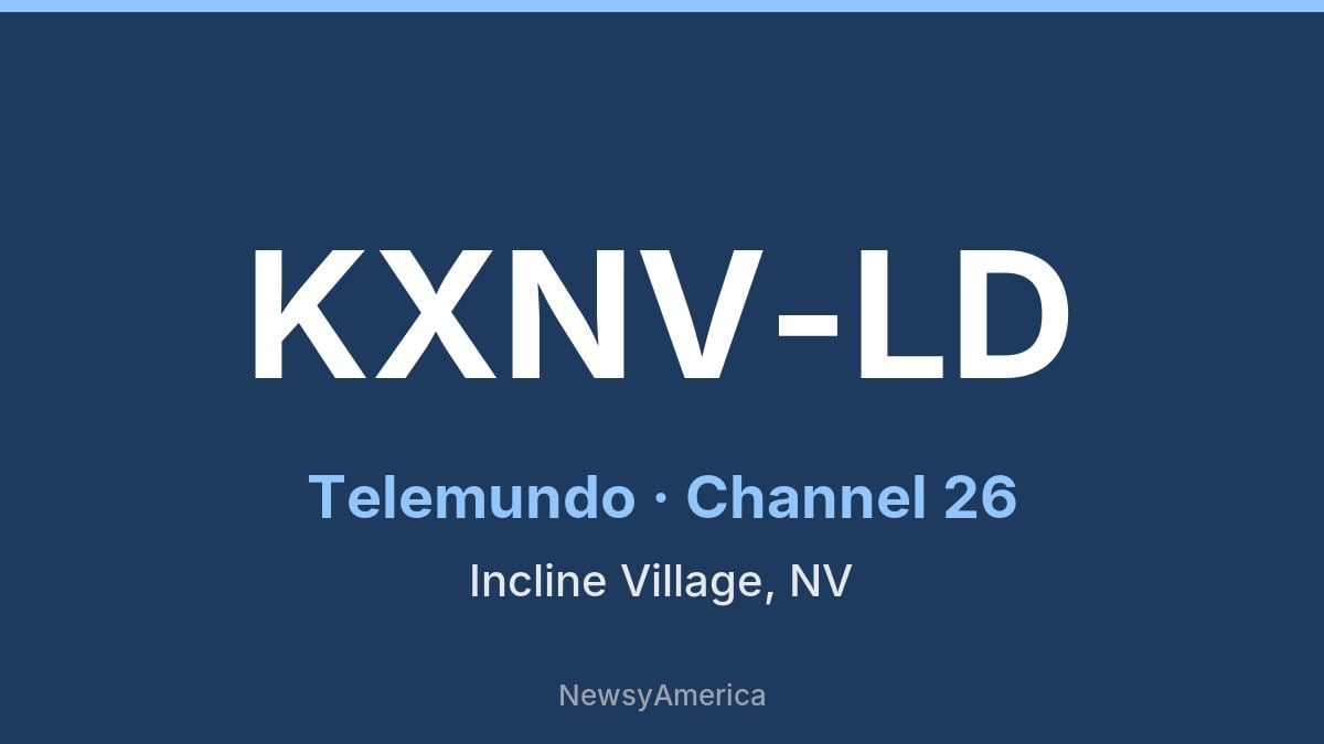KXNV-LD – Telemundo 26 Incline Village
