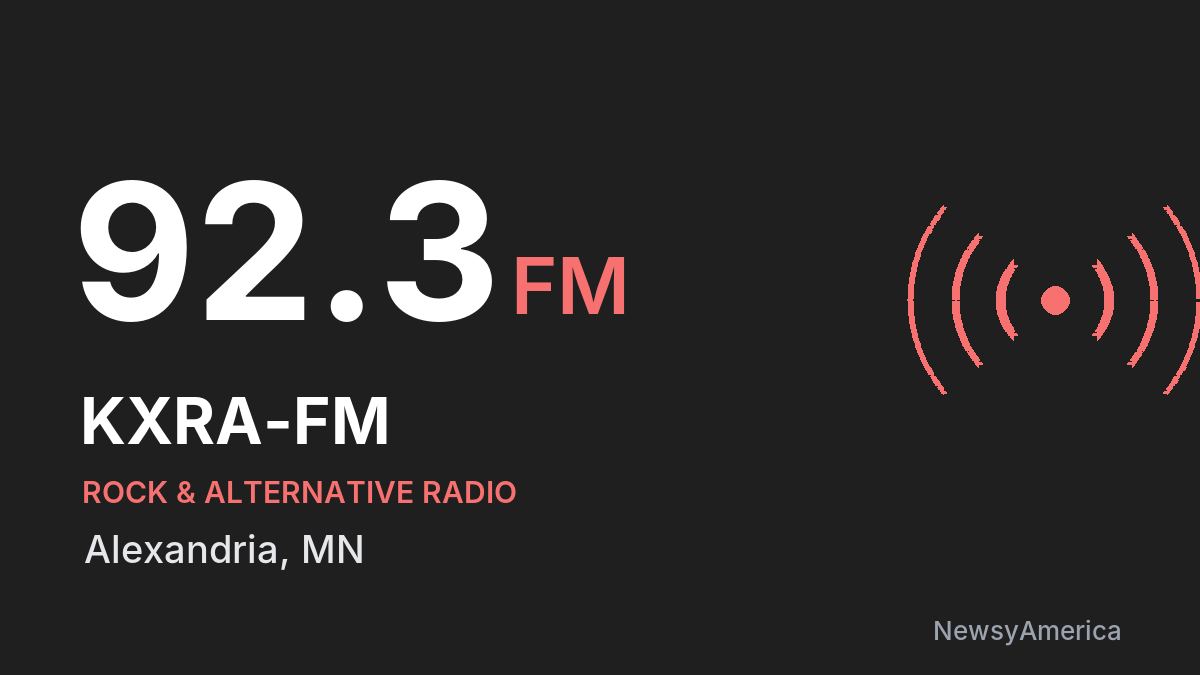 KXRA-FM 92.3 FM – Alexandria