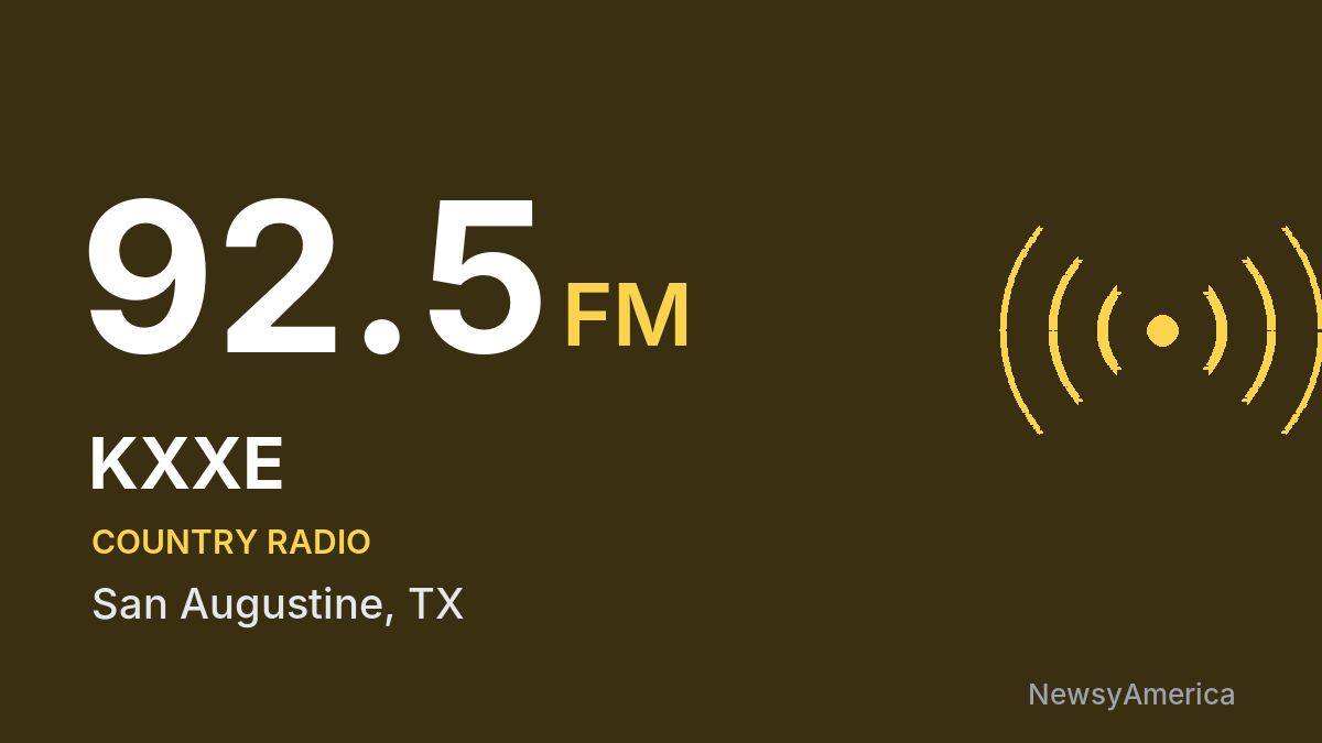 KXXE 92.5 FM – San Augustine