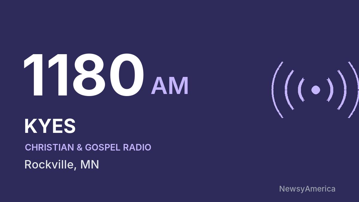 KYES 1180 AM – Rockville