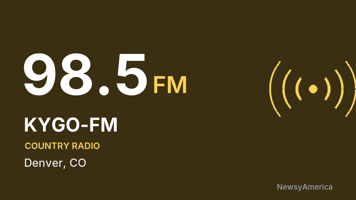KYGO-FM 98.5 FM – Denver