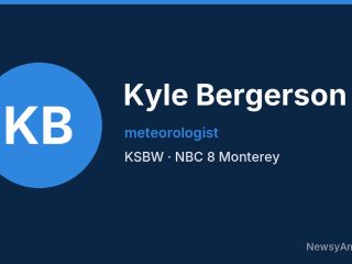 Kyle Bergerson, meteorologist, KSBW
