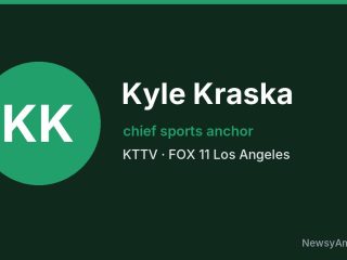 Kyle Kraska, chief sports anchor, KTTV