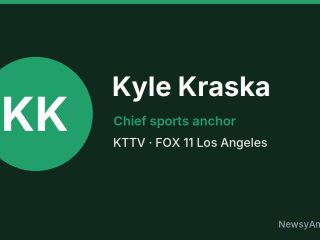Kyle Kraska, Chief sports anchor, KTTV