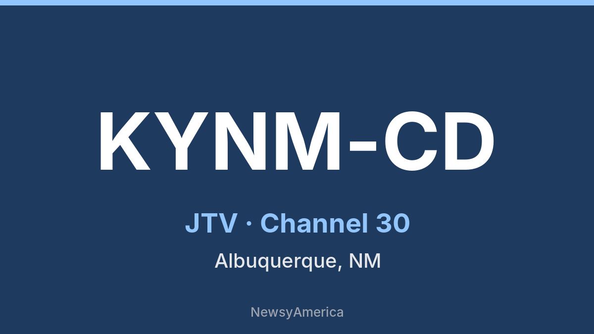 KYNM-CD – JTV 30 Albuquerque