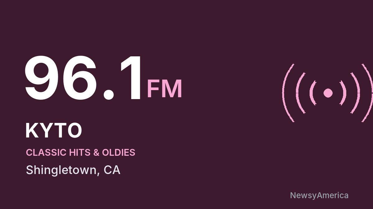KYTO 96.1 FM – Shingletown